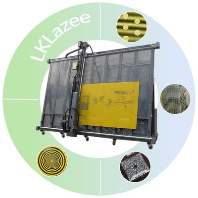 Macchina di incisione a lama laser verticale di vetro per porta scorrevole in vetro per arte