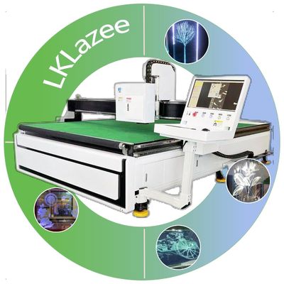 Grandi dimensioni di vetro Lklazee 2513 Blocco di vetro Verde Laser incisione macchina interna con 2