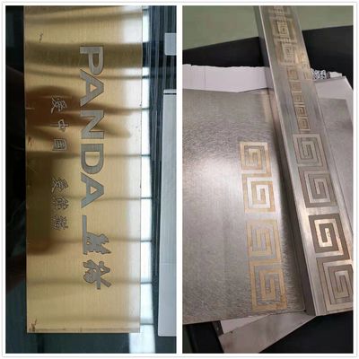 Macchina di incisione a laser cinese per la decorazione di lamiere in acciaio inossidabile