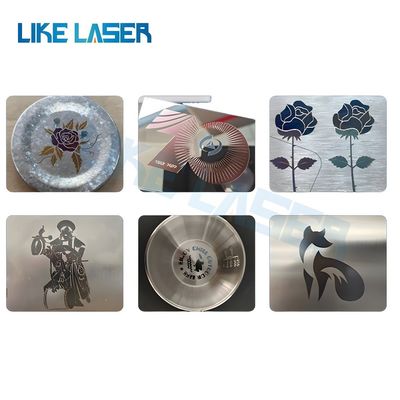 Max 50W 100W DIY tastiera colore acciaio Qr Code penna a sfera rotativa profonda logo in alluminio bronzo macchina di incisione laser per metallo 3D