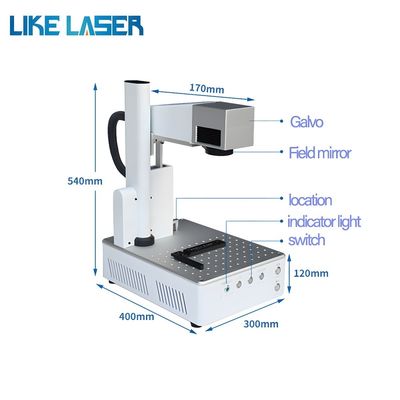 Richiesta personalizzata Macchina di marcatura laser a fibra Jpt M7 20W 30W Mopa Color Laser Engraver