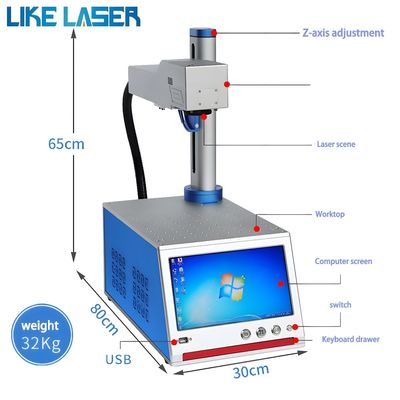 Negozi di abbigliamento LIKE-F-ILM-001 Macchina di marcatura laser a fibra di plastica