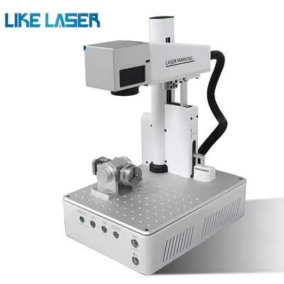 20W 30W Raycus Fiber Laser Marking Machine Marcatore di metallo portatile con design compatto