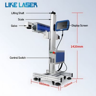 175mm*175mm Area di marcatura Macchina di marcatura laser per incisione del codice di datazione a Shenzhen