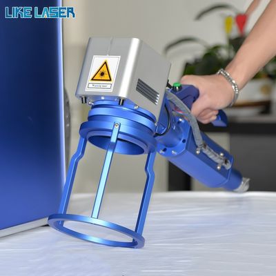 190cm * 150cm * 70cm Dimensione Fibra Laser Marcatore con laser invisibile e zaino PC