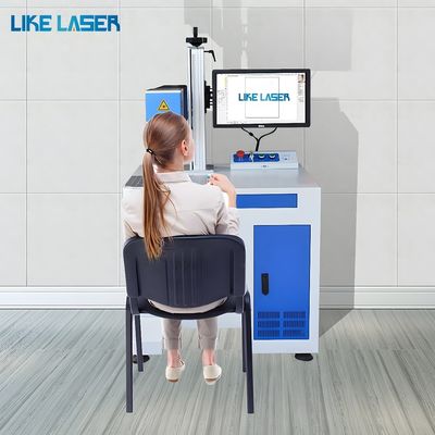 Nonmetal Graving Galvo CO2 Ov Laser con sistema di raffreddamento dell'aria e nastro trasportatore 30W 60W