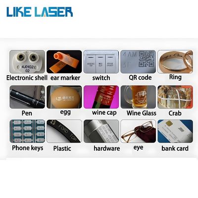 Macchina di incisione laser a fibra di raffreddamento dell'aria certificata CE per ciuccioli