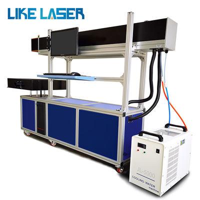 80W 100W 130W CO2 Galvo Laser Marking Machine per incisione in cristallo di tubi di vetro in ceramica