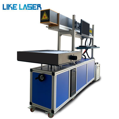 80W 100W 130W CO2 Galvo Laser Marking Machine per incisione in cristallo di tubi di vetro in ceramica